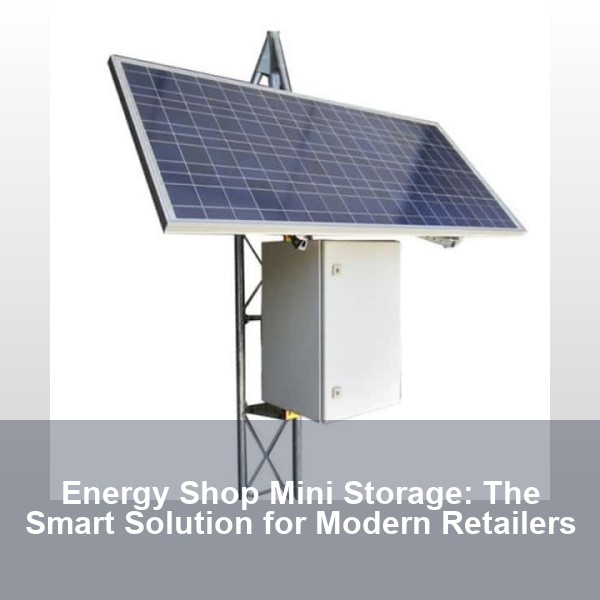 Energy Shop Mini Storage: The Smart Solution for Modern Retailers